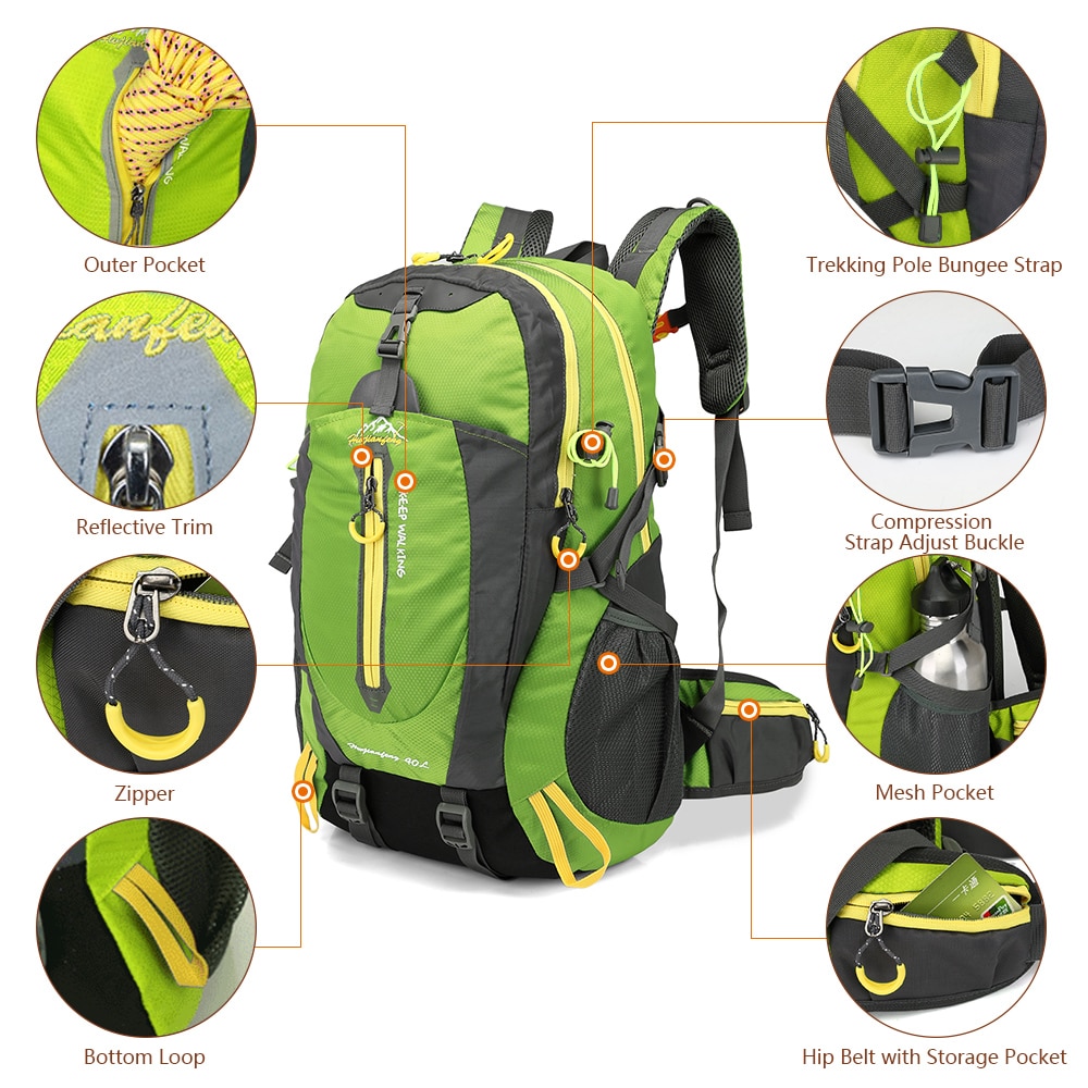 40L Outdoor Camping Backpack