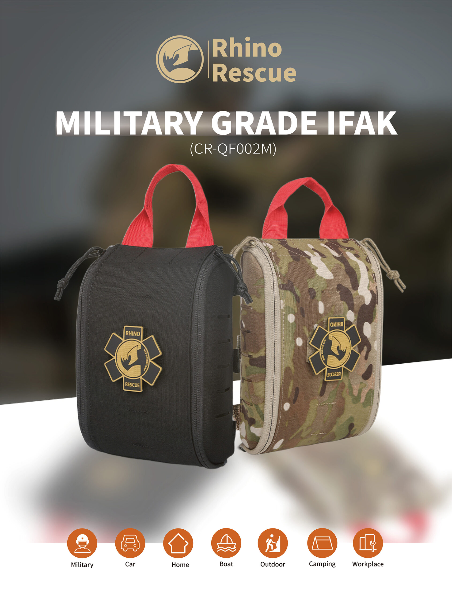 Rhino QF-002M IFAK Military IFAKS Pouch First Aid Kit Survival outdoor emergency kit for Camping Medical Kit Molle Pouch Bag Rhino QF-002M IFAK Military IFAKS Pouch First Aid Kit Survival outdoor emergency kit for Camping Medical Kit Molle Pouch Bag