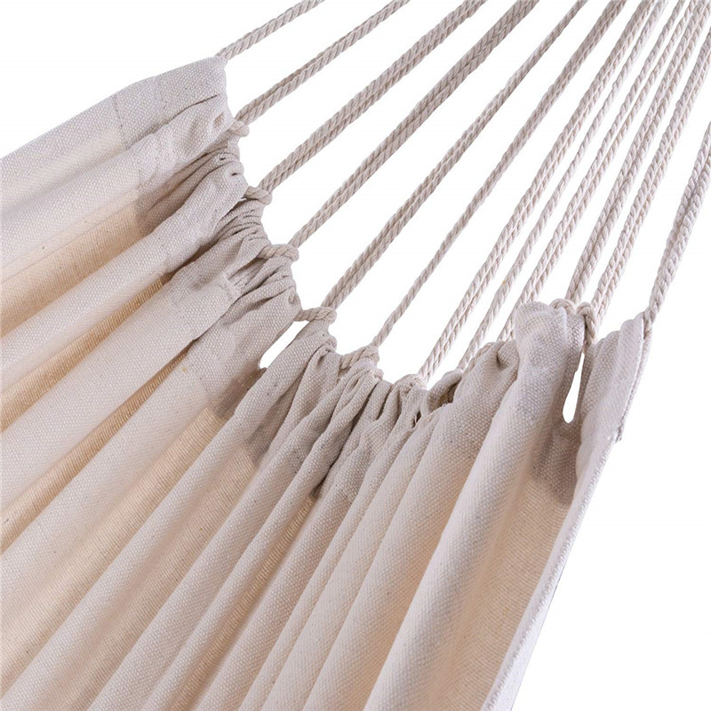 Double Hammock Outdoor Rollover Prevention Camping Canvas Fabric Hammock Hanging Swing Bed for Patio Travel Hiking Dropshipping Double Hammock Outdoor Rollover Prevention Camping Canvas Fabric Hammock Hanging Swing Bed for Patio Travel Hiking Dropshipping
