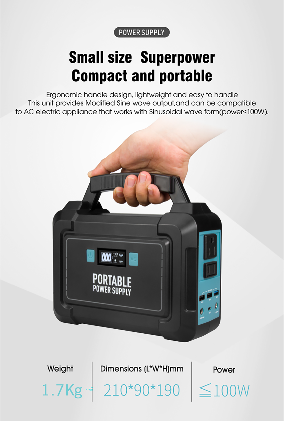 Portable Power Station Outdoor 148WH/40000mAh Solar Generator Battery Pack Charger Emergency Camping Power Bank Supply 110V/220V Portable Power Station Outdoor 148WH/40000mAh Solar Generator Battery Pack Charger Emergency Camping Power Bank Supply 110V/220V