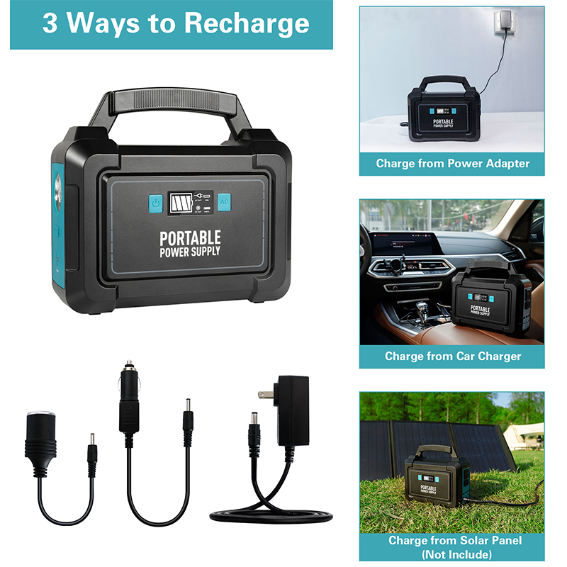 Portable Power Station Outdoor 148WH/40000mAh Solar Generator Battery Pack Charger Emergency Camping Power Bank Supply 110V/220V Portable Power Station Outdoor 148WH/40000mAh Solar Generator Battery Pack Charger Emergency Camping Power Bank Supply 110V/220V