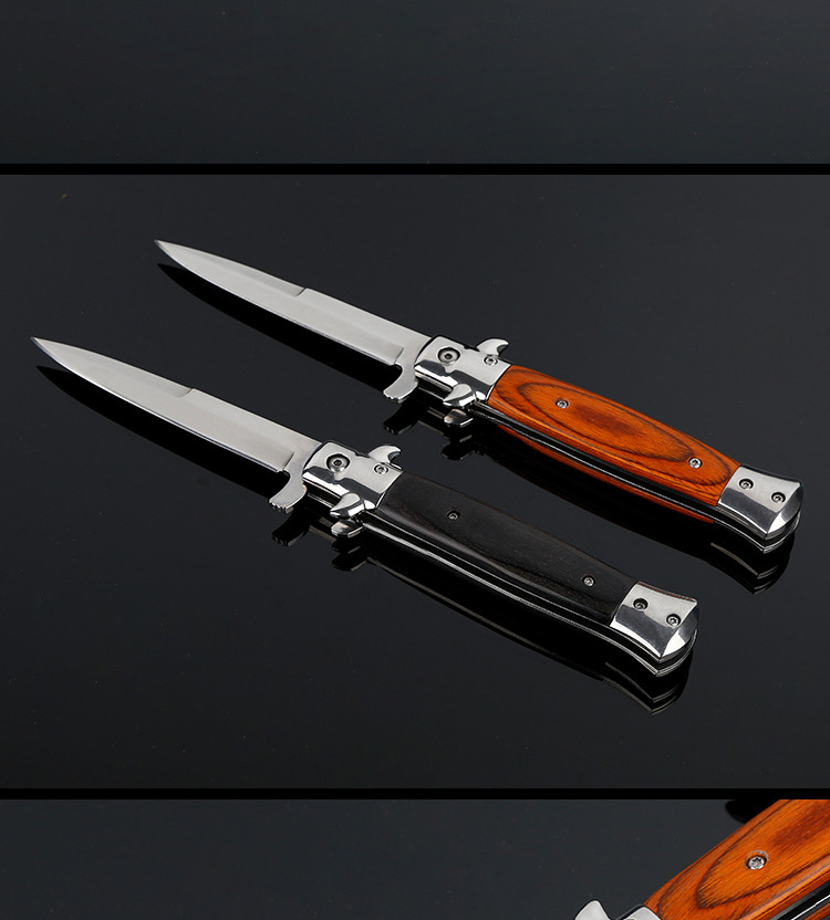 Italian Godfather 5CR13 Folding Blade Knife Shell 58HR Coutdoor Portable Folding Knife Camping Tactical Knives Italian Godfather 5CR13 Folding Blade Knife Shell 58HR Coutdoor Portable Folding Knife Camping Tactical Knives