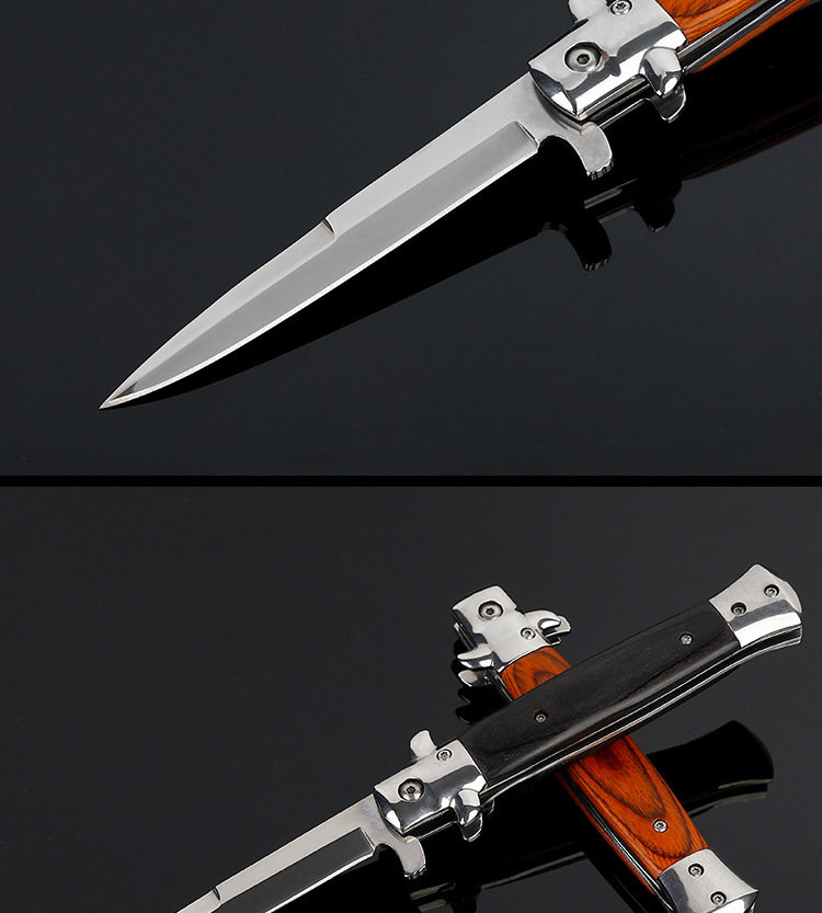 Italian Godfather 5CR13 Folding Blade Knife Shell 58HR Coutdoor Portable Folding Knife Camping Tactical Knives Italian Godfather 5CR13 Folding Blade Knife Shell 58HR Coutdoor Portable Folding Knife Camping Tactical Knives