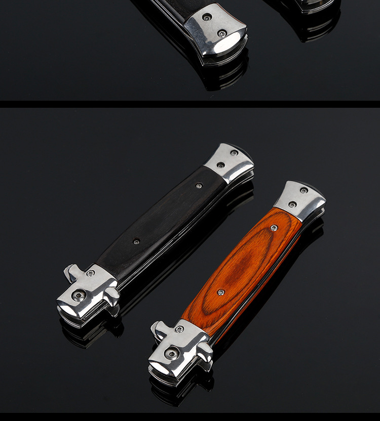 Italian Godfather 5CR13 Folding Blade Knife Shell 58HR Coutdoor Portable Folding Knife Camping Tactical Knives Italian Godfather 5CR13 Folding Blade Knife Shell 58HR Coutdoor Portable Folding Knife Camping Tactical Knives