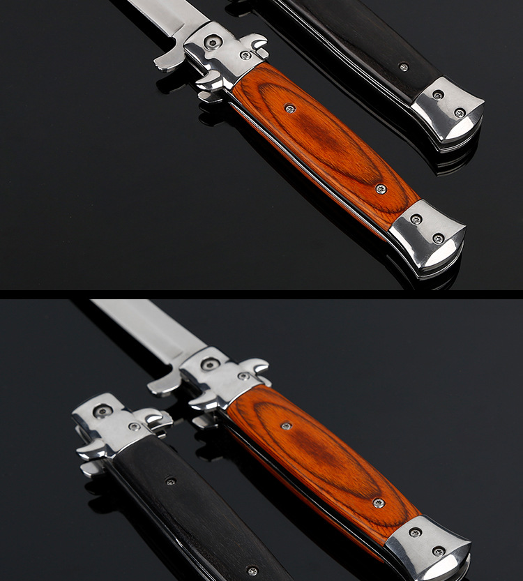 Italian Godfather 5CR13 Folding Blade Knife Shell 58HR Coutdoor Portable Folding Knife Camping Tactical Knives Italian Godfather 5CR13 Folding Blade Knife Shell 58HR Coutdoor Portable Folding Knife Camping Tactical Knives