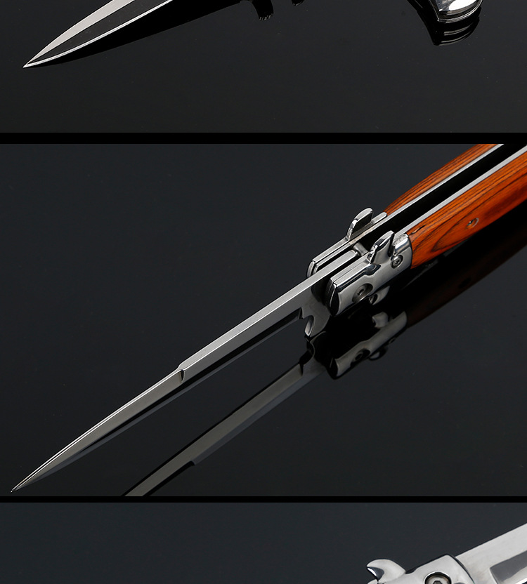 Italian Godfather 5CR13 Folding Blade Knife Shell 58HR Coutdoor Portable Folding Knife Camping Tactical Knives Italian Godfather 5CR13 Folding Blade Knife Shell 58HR Coutdoor Portable Folding Knife Camping Tactical Knives