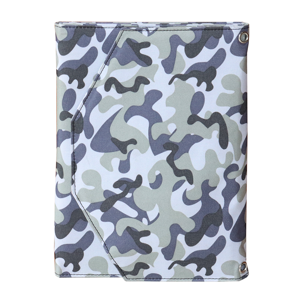 Foldable 5V 3A Dual USB Solar Panel Outdoor Folding Waterproof 21W Solar Charger Mobile Power Battery Charger With 3 in 1 Cable