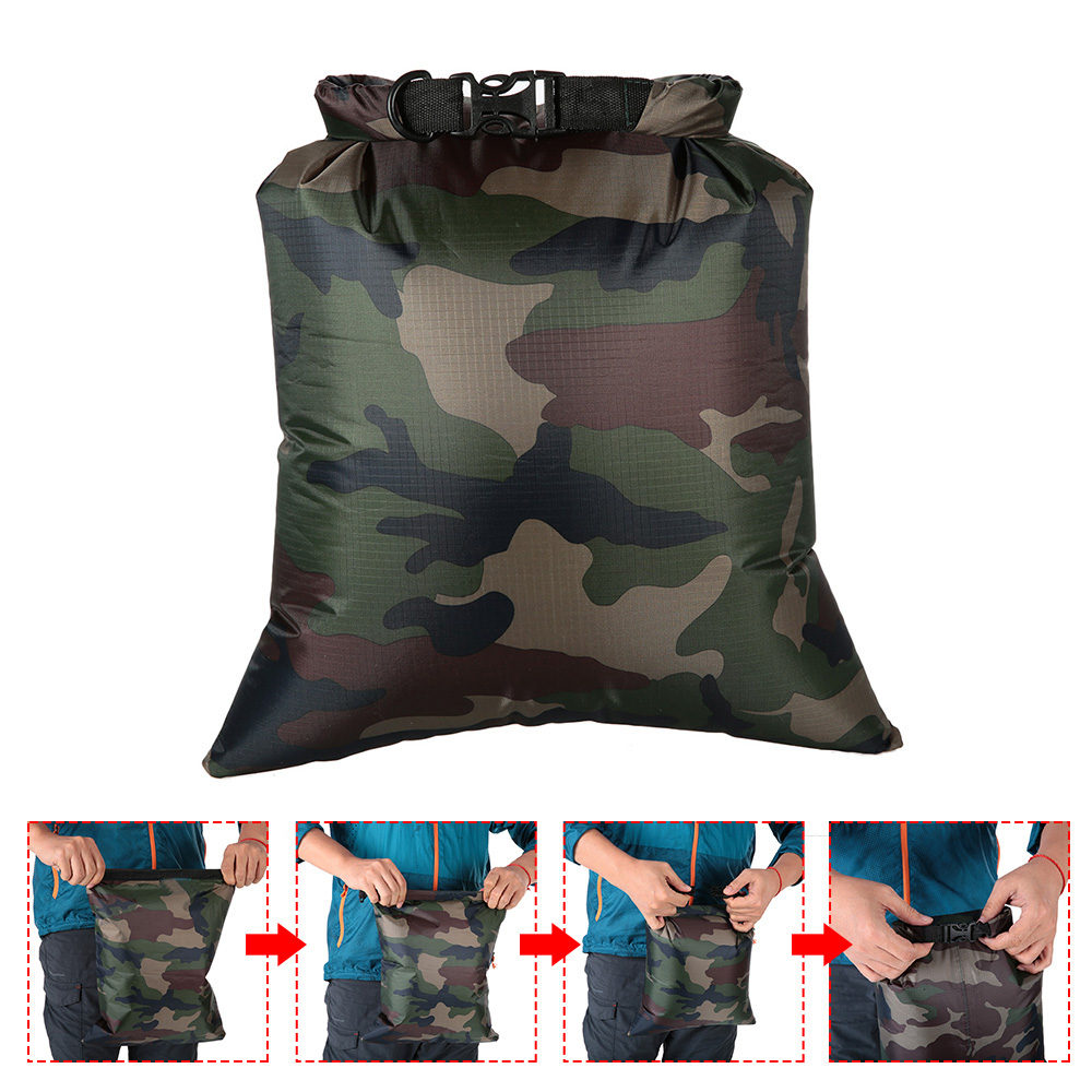 6 PCS Outdoor Waterproof Bag Dry Pack Sack Sports Bag for Drifting Boating Floating Kayaking Beach Camping Surfing Swimming Bags