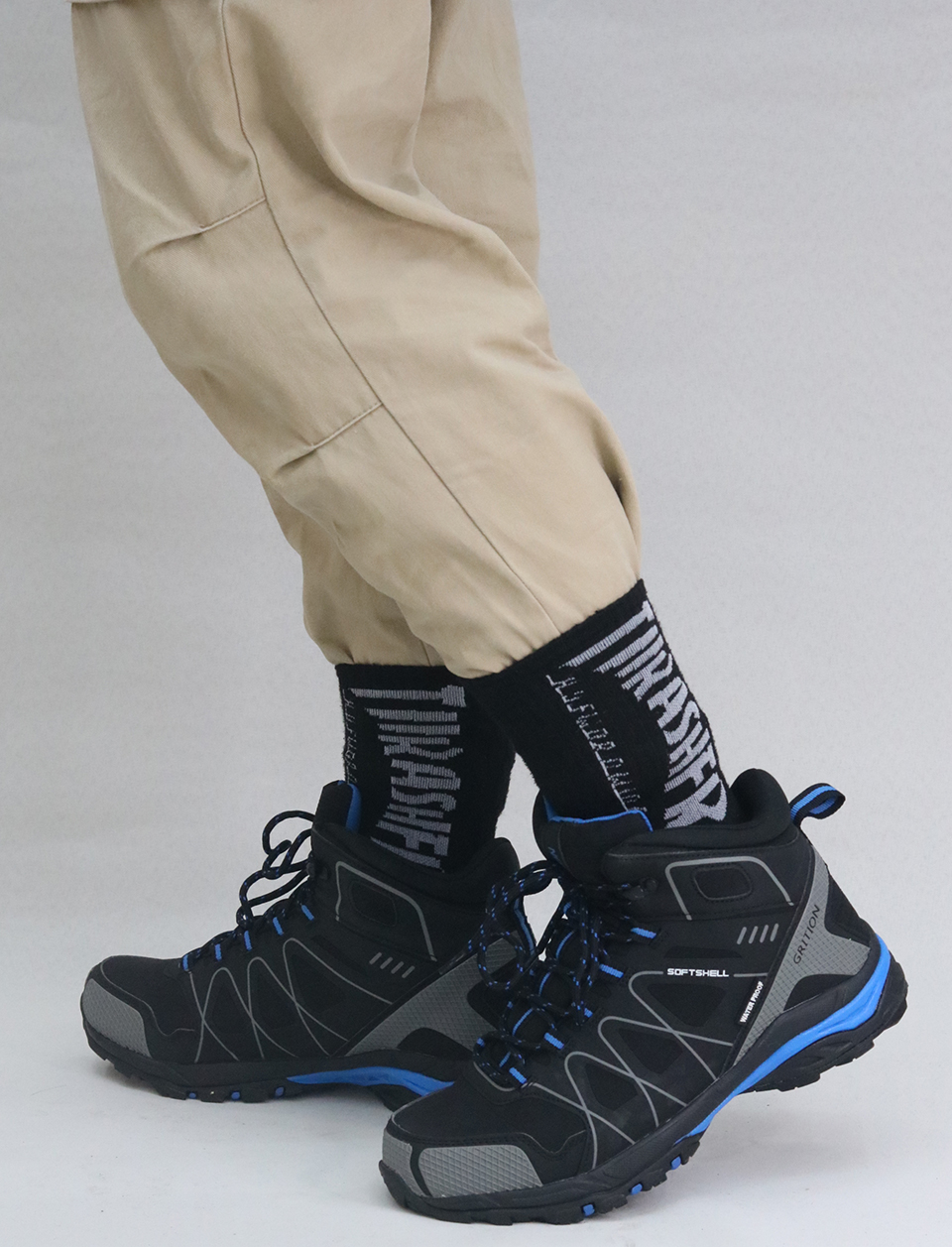 GRITION Mens Waterproof Trekking Hiking Boots Lace Up Mountain Climbing Work Shoes Non Slip Outdoor Winter Warm 2021 Size 47 New