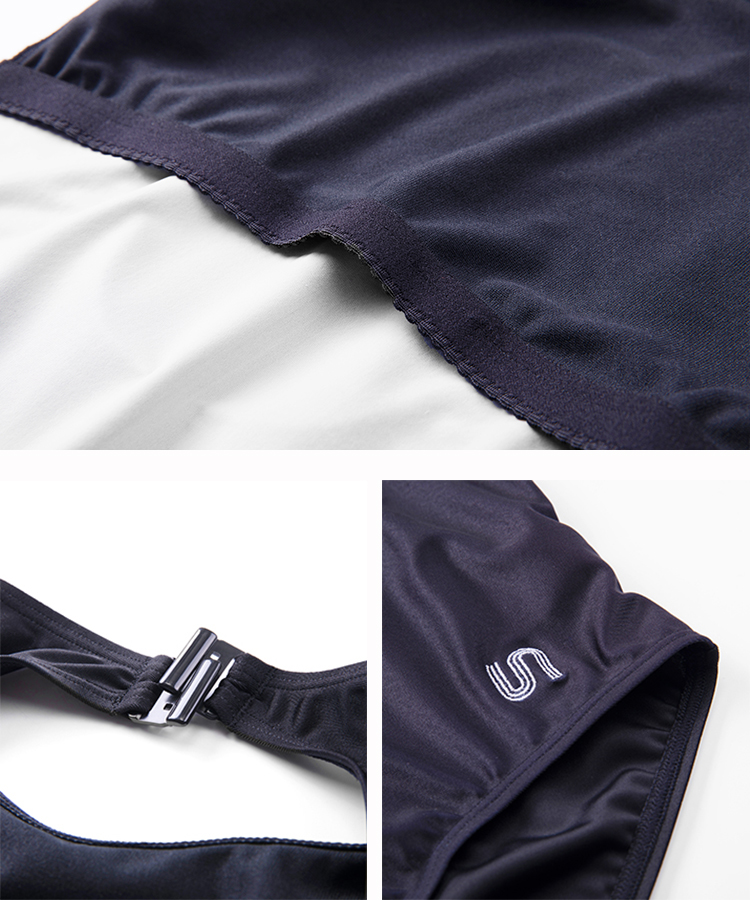 SYROKAN Clearance Sale Women's Athletic One Piece Swimsuit Open Back Training Sport Swimwear