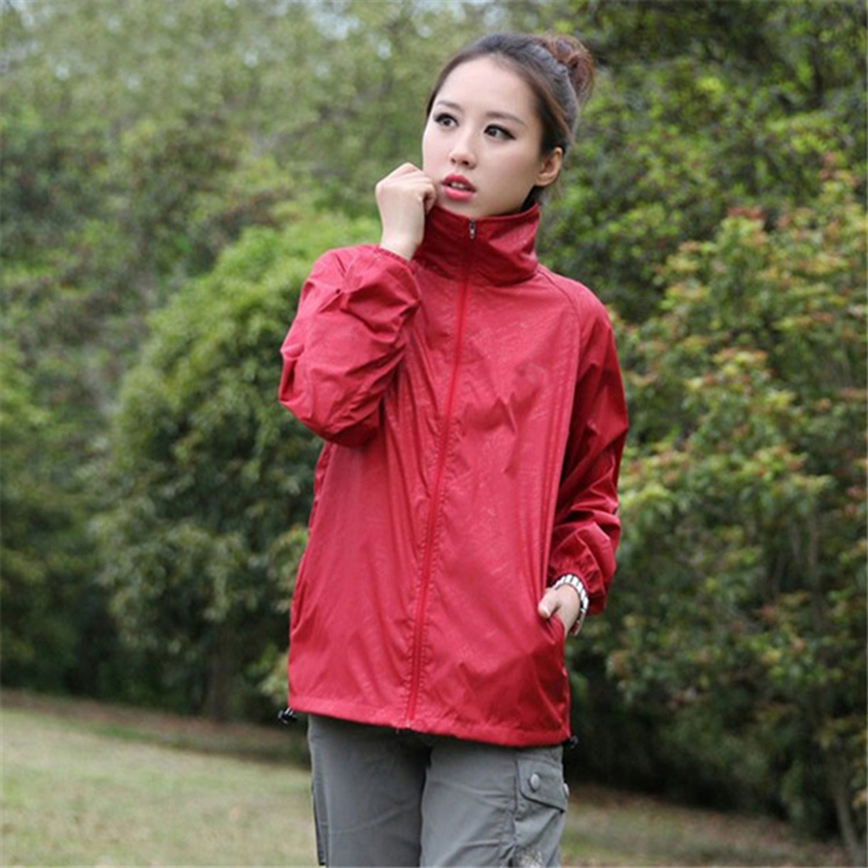 Men Women Quick Dry Jackets Casual Windproof Waterproof Ultra-Light Rainproof Windbreaker Bike Long Sleeve Windbreaker Raincoat