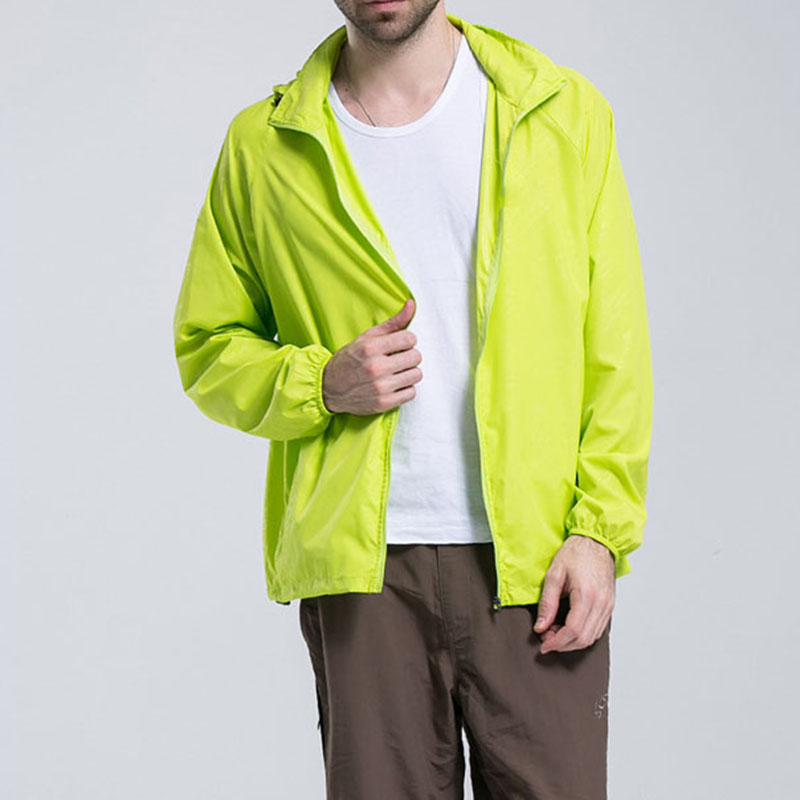 Men Women Quick Dry Jackets Casual Windproof Waterproof Ultra-Light Rainproof Windbreaker Bike Long Sleeve Windbreaker Raincoat