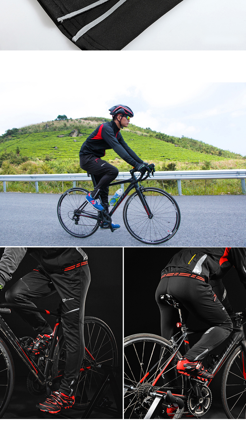 ROCKBROS Men Women Windproof Breathable Cycling Bicycle Pants Bike Sport Pants Riding Running Hiking Fishing Fitness Trousers
