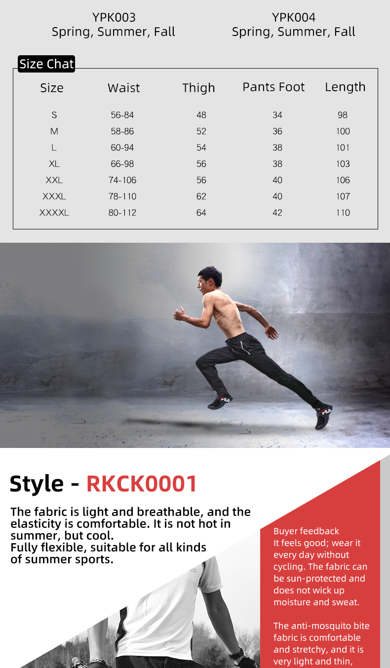 ROCKBROS Men Women Windproof Breathable Cycling Bicycle Pants Bike Sport Pants Riding Running Hiking Fishing Fitness Trousers