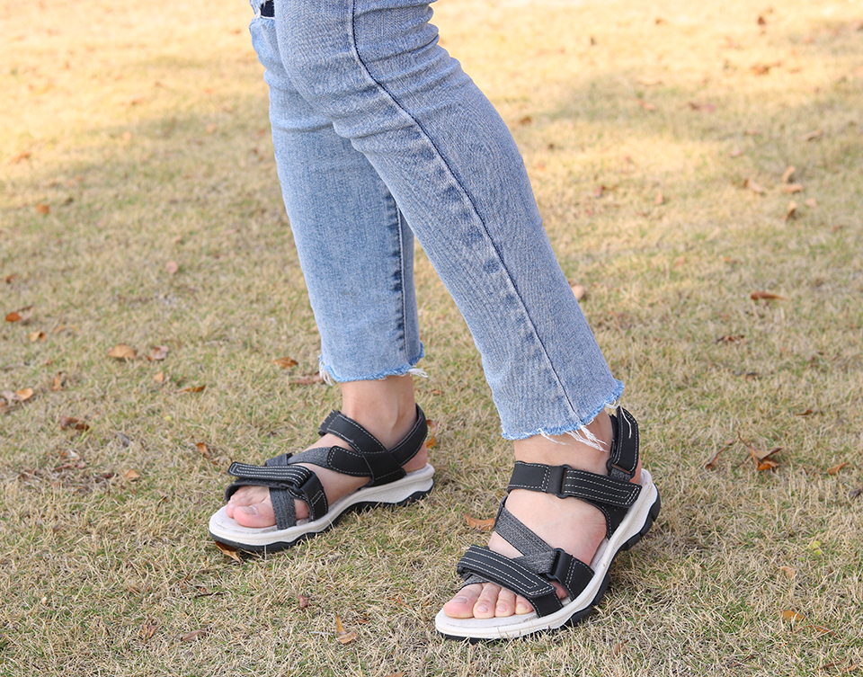 GRITION Women Sandals Summer Sport Flat Breathable Beach Shoes Outdoor Footwear New Brand Designers Hiking Trekking Non Slip2021