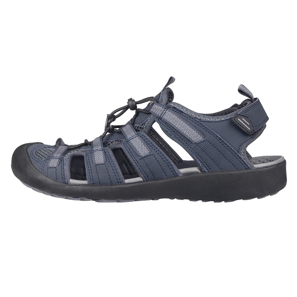 GRITION Sandals Men Outdoor Summer Shoes Beach Hiking Trekking Flat Comfortable Male Leather Breathable Non Slip 2021 Size 46