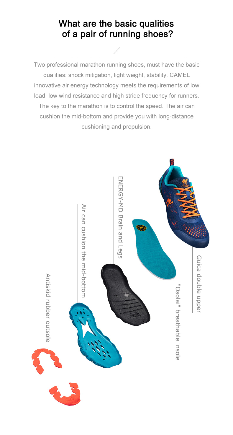 CAMEL Men Women Sneakers Couple Marathon Jogging Shoes Breathable Outdoor Sports Shoes Fitness & Cross Training Shoes