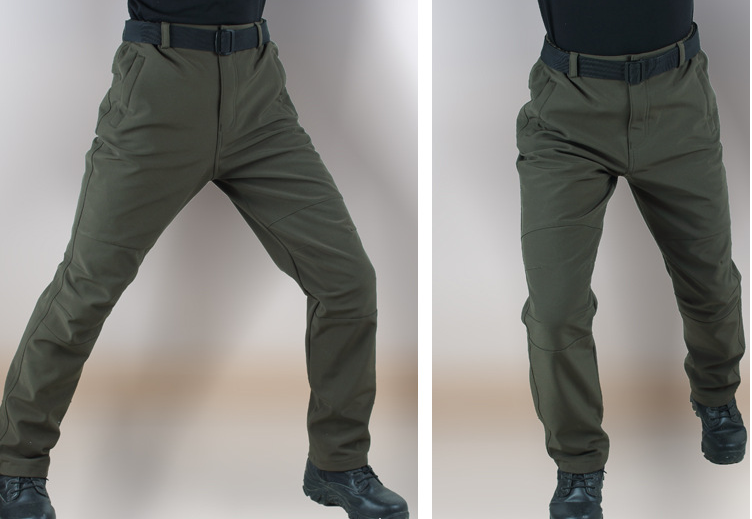 Military Shark Skin Soft Shell Jackets Men Tactical Windproof Waterproof Coat Army Combat Pants Hood Camp Fish Trekking Trousers
