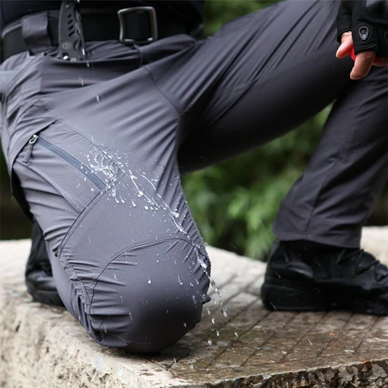 Men's No Elastic Tactical Climbing Cycling Sport Spring Fall Camp Hiking Fish Army Military Trousers Waterproof Quick Dry Pants