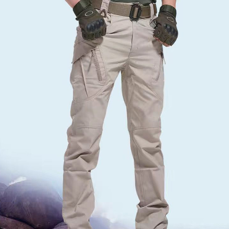Men's No Elastic Tactical Climbing Cycling Sport Spring Fall Camp Hiking Fish Army Military Trousers Waterproof Quick Dry Pants