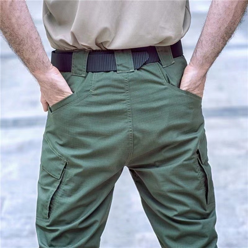 Men's No Elastic Tactical Climbing Cycling Sport Spring Fall Camp Hiking Fish Army Military Trousers Waterproof Quick Dry Pants