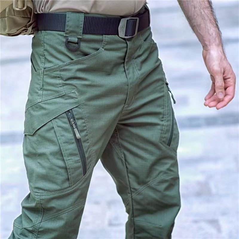 Men's No Elastic Tactical Climbing Cycling Sport Spring Fall Camp Hiking Fish Army Military Trousers Waterproof Quick Dry Pants