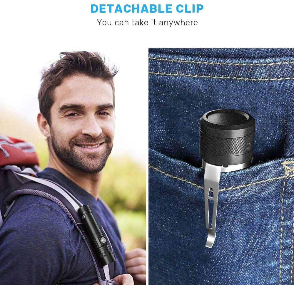 USB Rechargeable LED Flashlight Super Bright V6 Tactical Torch 4 Lighting Modes Zoomable Lamp Waterproof 18650 Camping Lantern USB Rechargeable LED Flashlight Super Bright V6 Tactical Torch 4 Lighting Modes Zoomable Lamp Waterproof 18650 Camping Lantern