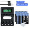 8xpcs aa charger