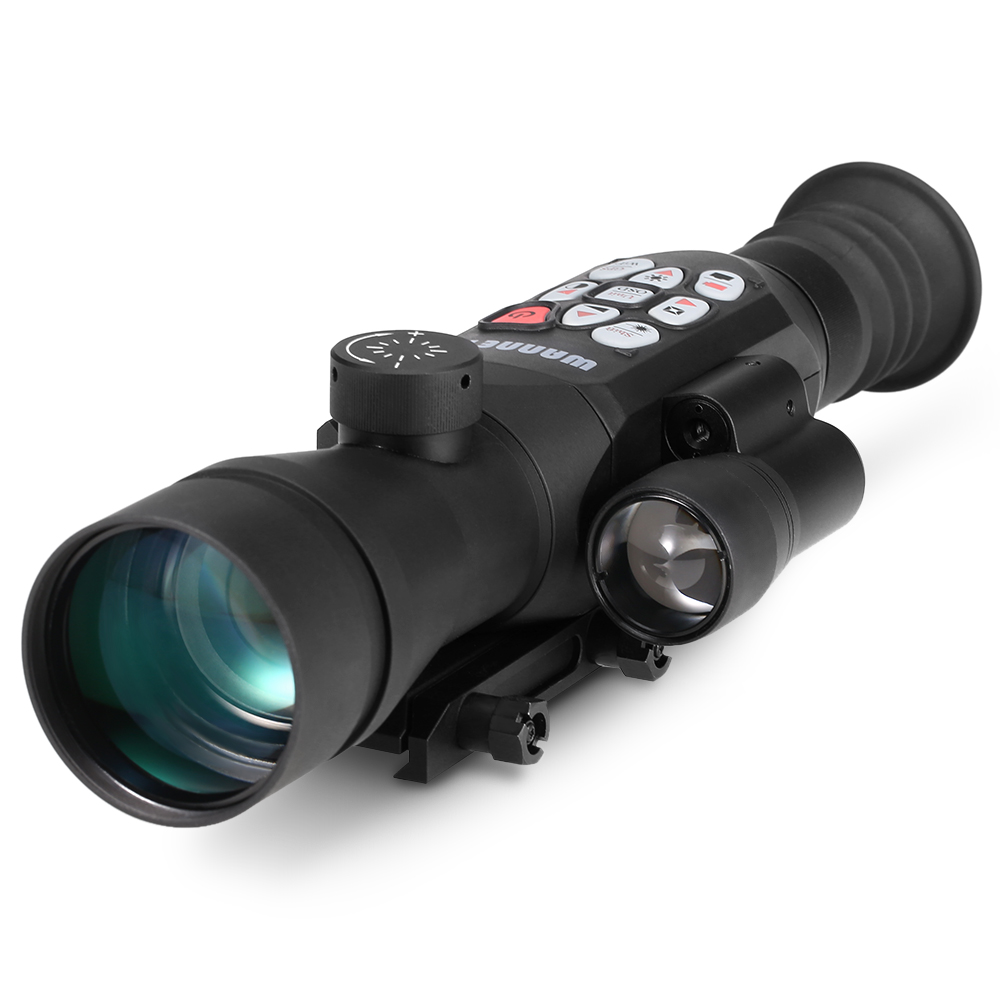 WANNEY Full Color Night Vision Telescope Monocular Nightshot Vision Scope Digital Rang Finder Ballistic Computer Scope 1080p