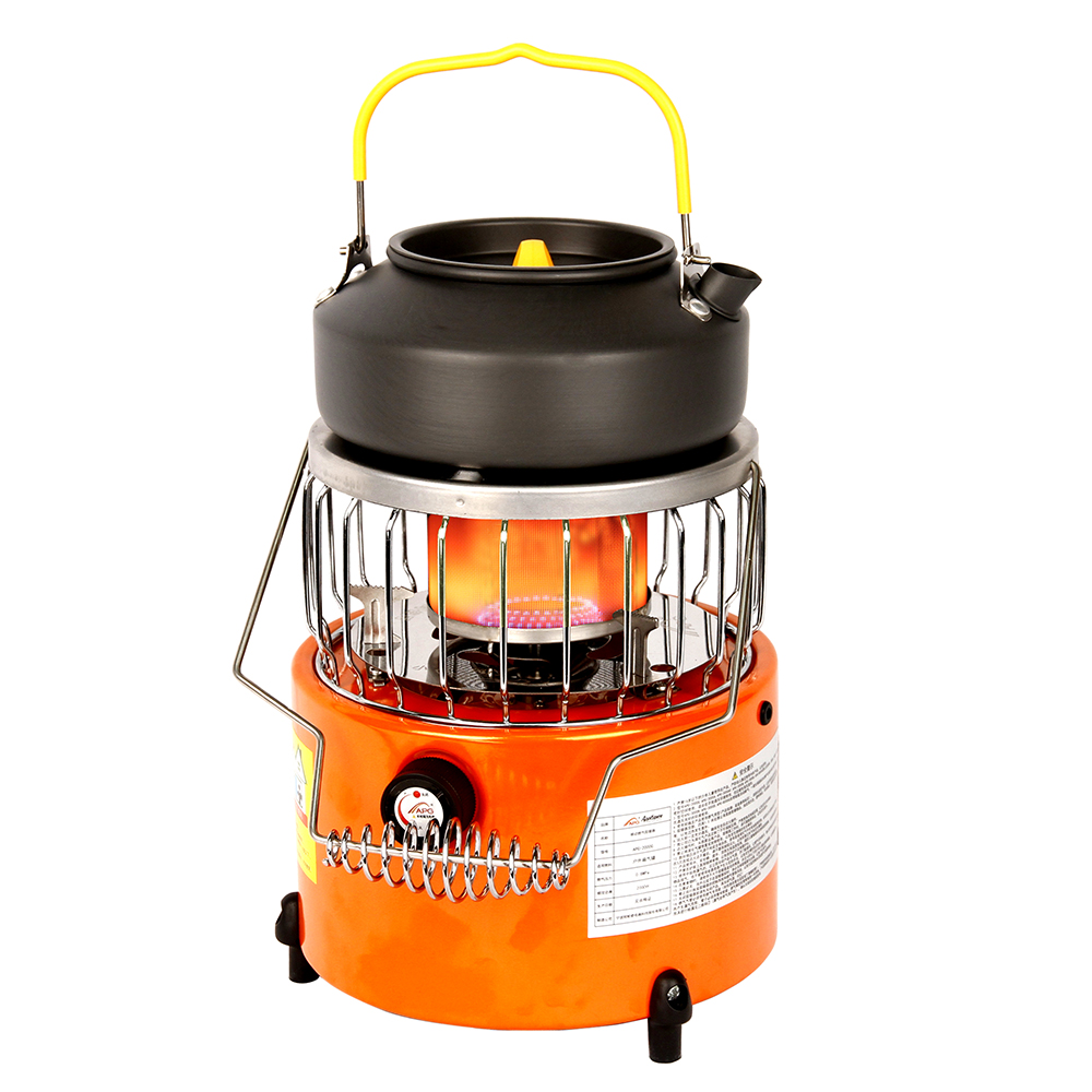 APG Portable 2 In 1 2000W Portable Heater Camping Stove Heating Cooker For Backpacking Ice Fishing Camping Hiking Winter Warmer