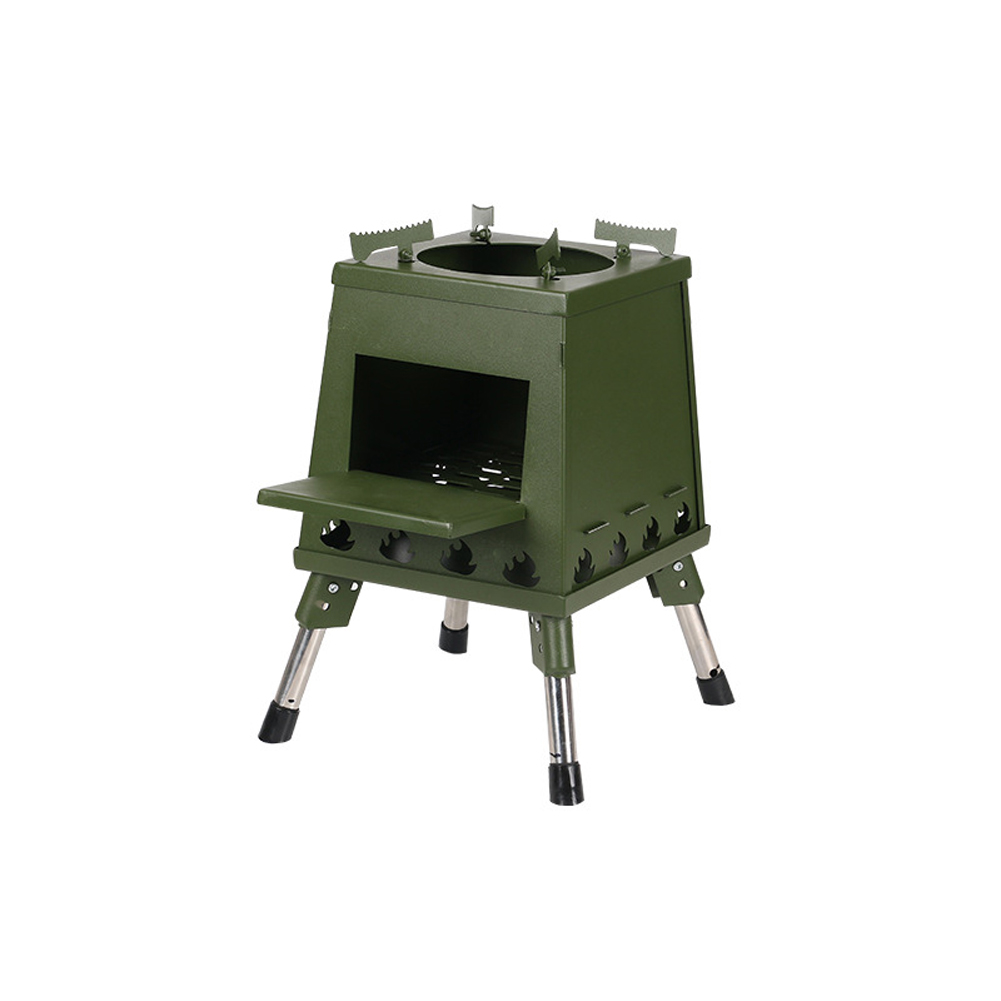 Portable Outdoor Camping Furnace Picnic Cooking Utensils Ultralight Folding Cooking Detachable Stoves Easy Installation