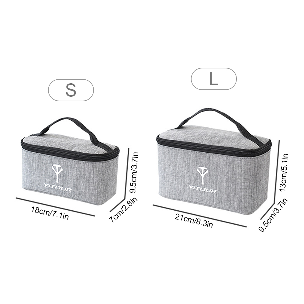 Camping Cookware Storage Bag with 6pcs Seasoning Cans Bottles Set Portable Outdoor Kitchen Barbecue Cruets Carry Bag Case