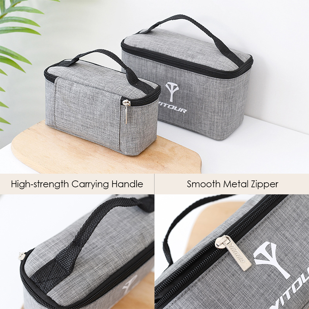Camping Cookware Storage Bag with 6pcs Seasoning Cans Bottles Set Portable Outdoor Kitchen Barbecue Cruets Carry Bag Case