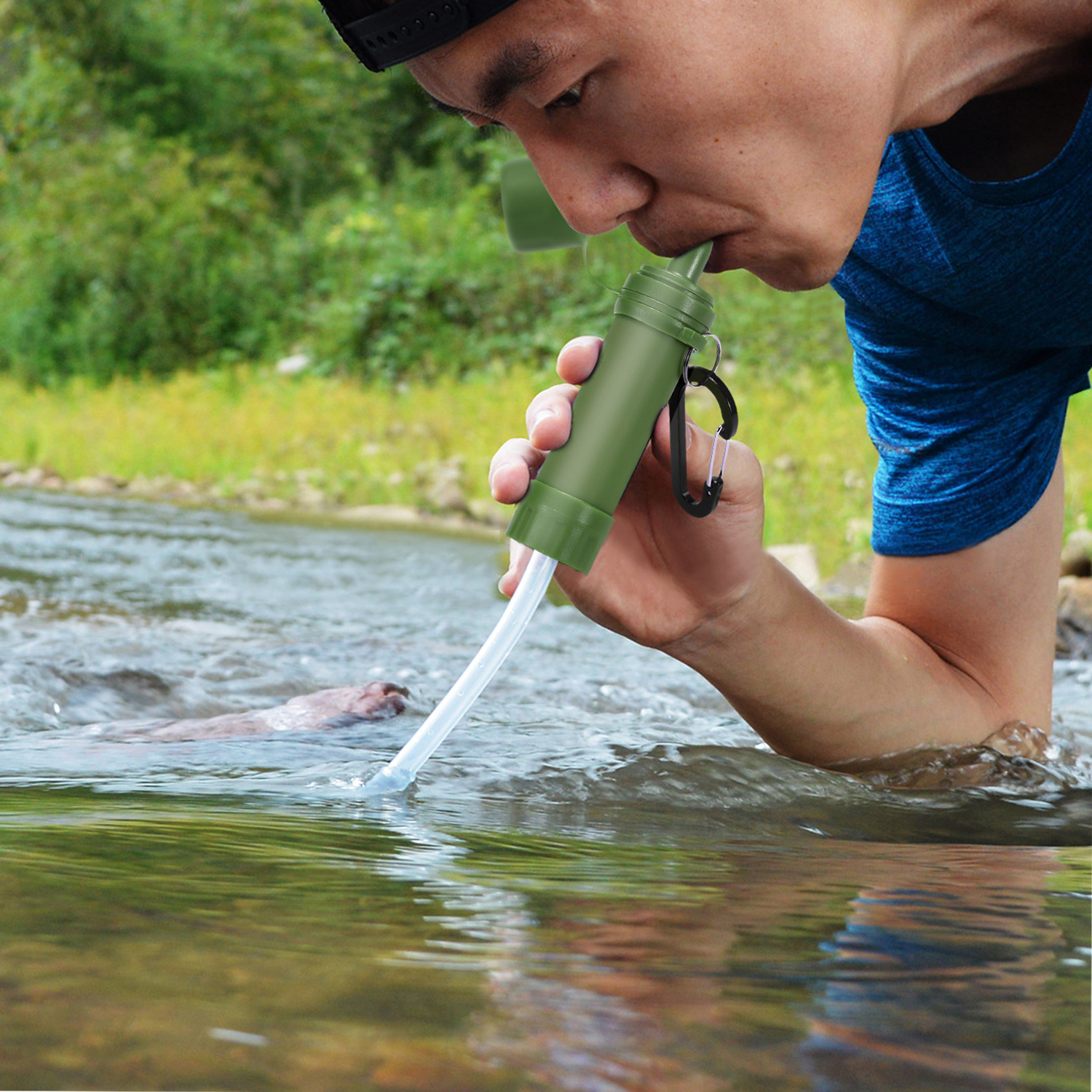 Personal Outdoor Survival Water Filtration Straw