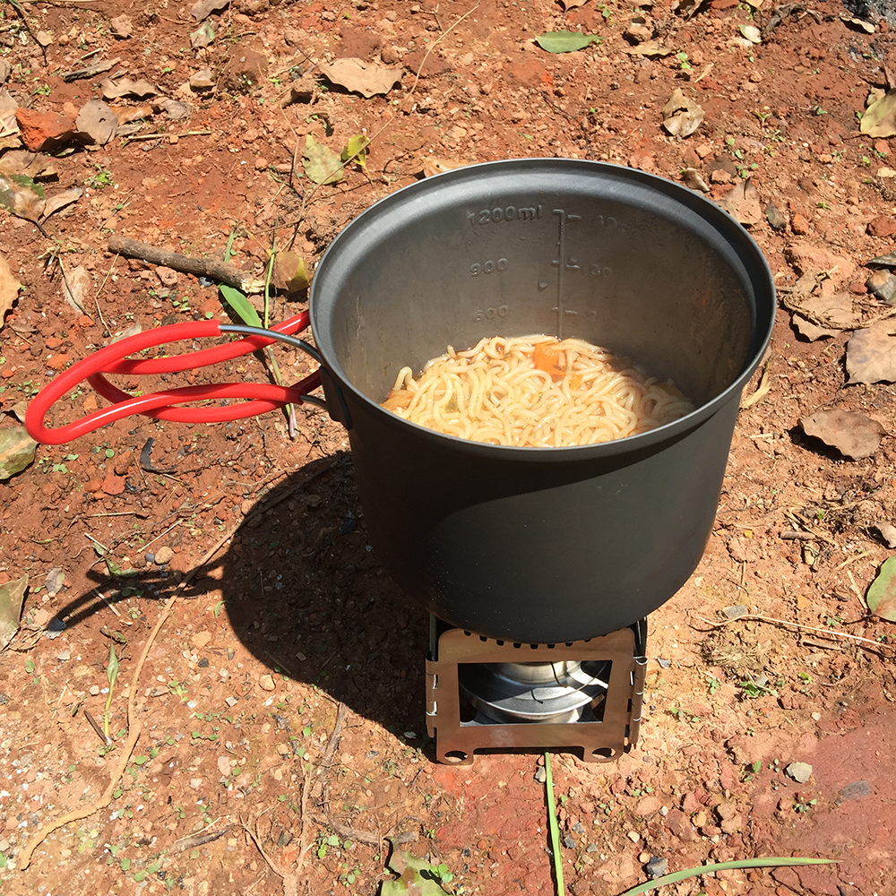 Lixada Folding Wood Stove Alcohol Stove Portable Outdoor Picnic Cook BBQ Burners Titanium Camping Stove Stainless Steel with Bag