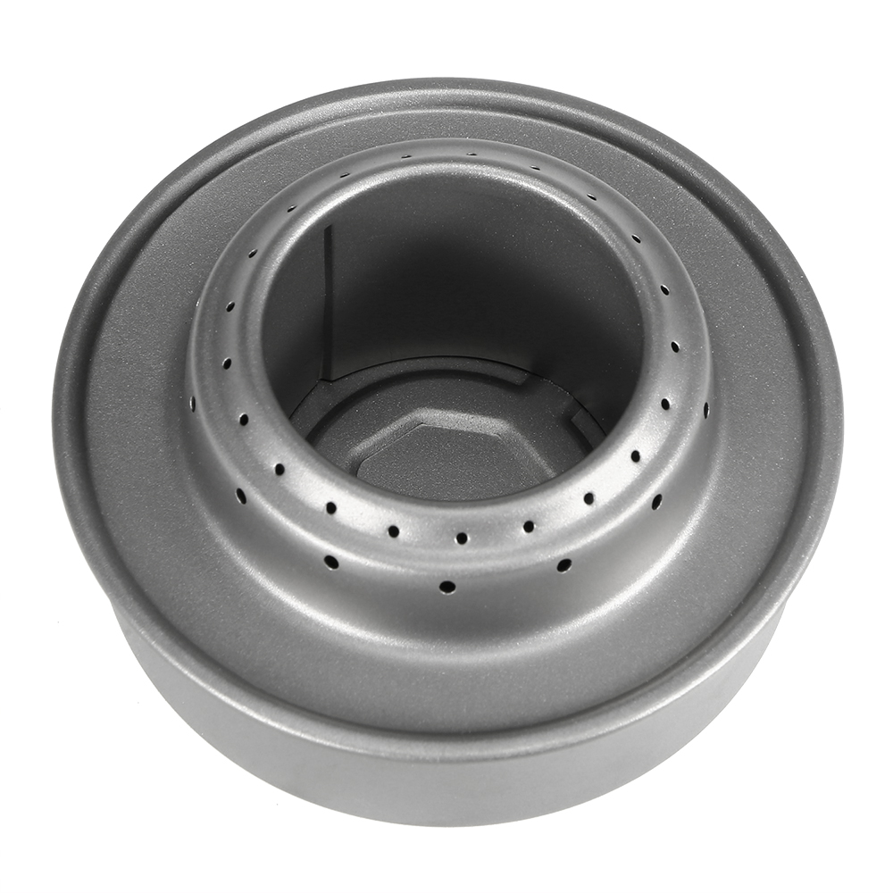 Lixada Compact Folding Titanium Wood Stove with Mini Alcohol Stove Camping Stove for Outdoor Camping Cooking Picnic Hiking