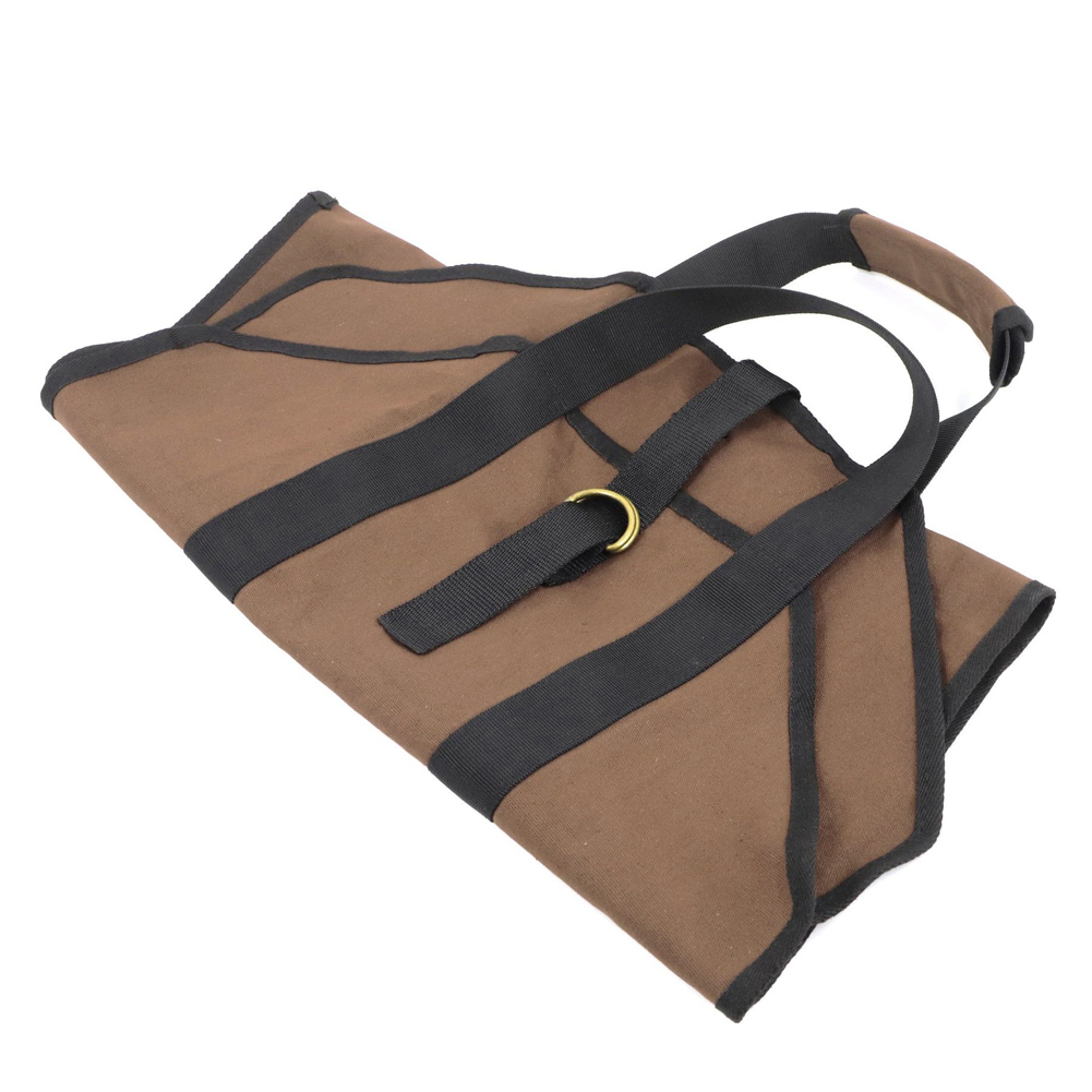 High-quality Supersized Canvas Firewood Wood Carrier bag Log Camping Outdoor Holder Carry storage bag Wooden Canvas Bag