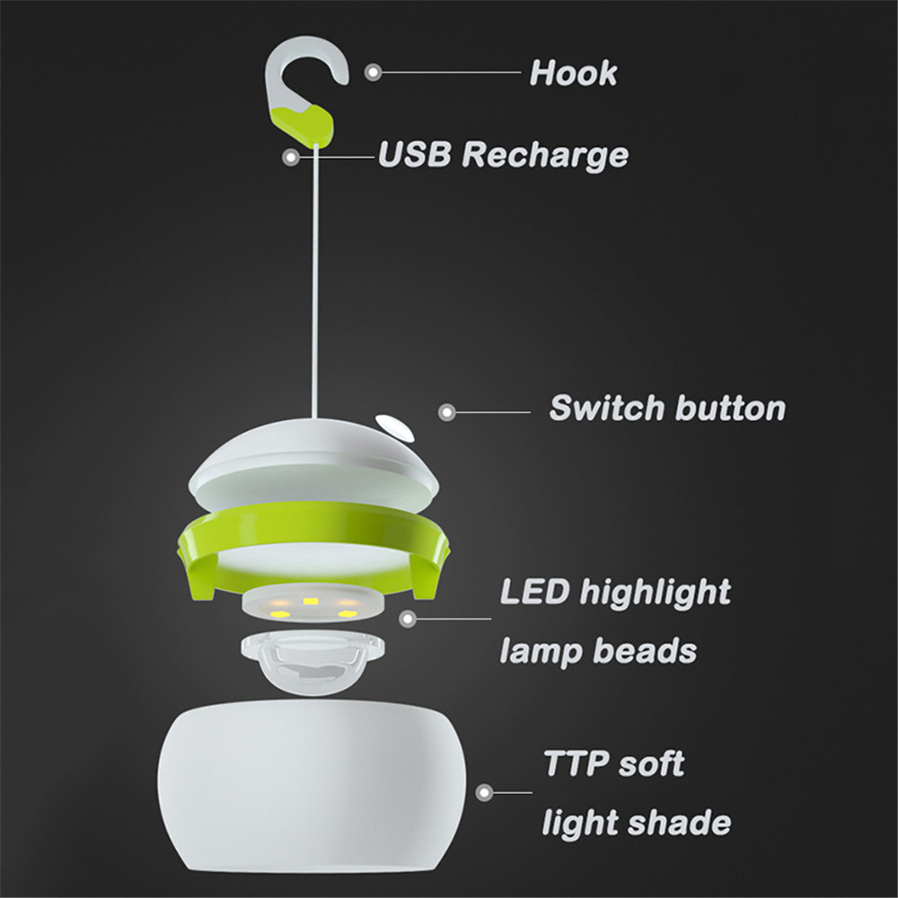 USB Charging Camping Lantern Protable LED Multifunction Soft Light Three Brightness Adjustable Outdoor Home Party Decorate Lamp USB Charging Camping Lantern Protable LED Multifunction Soft Light Three Brightness Adjustable Outdoor Home Party Decorate Lamp