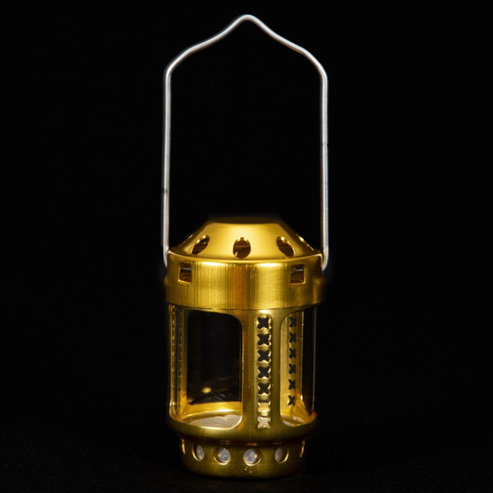 Portable Aluminum Alloy Candle Lantern Brass Hanging Candlestick Tea Light Lamp for Outdoor Night Fishing Camping Accessories Portable Aluminum Alloy Candle Lantern Brass Hanging Candlestick Tea Light Lamp for Outdoor Night Fishing Camping Accessories
